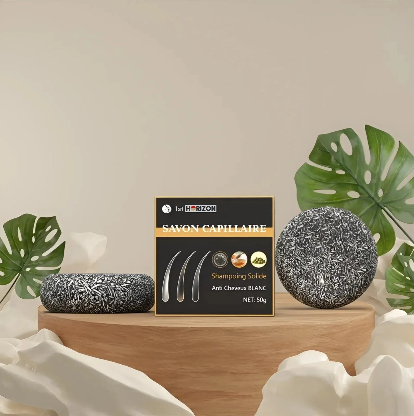 Savon capillaire anti-cheveux blanc 1st Horizon