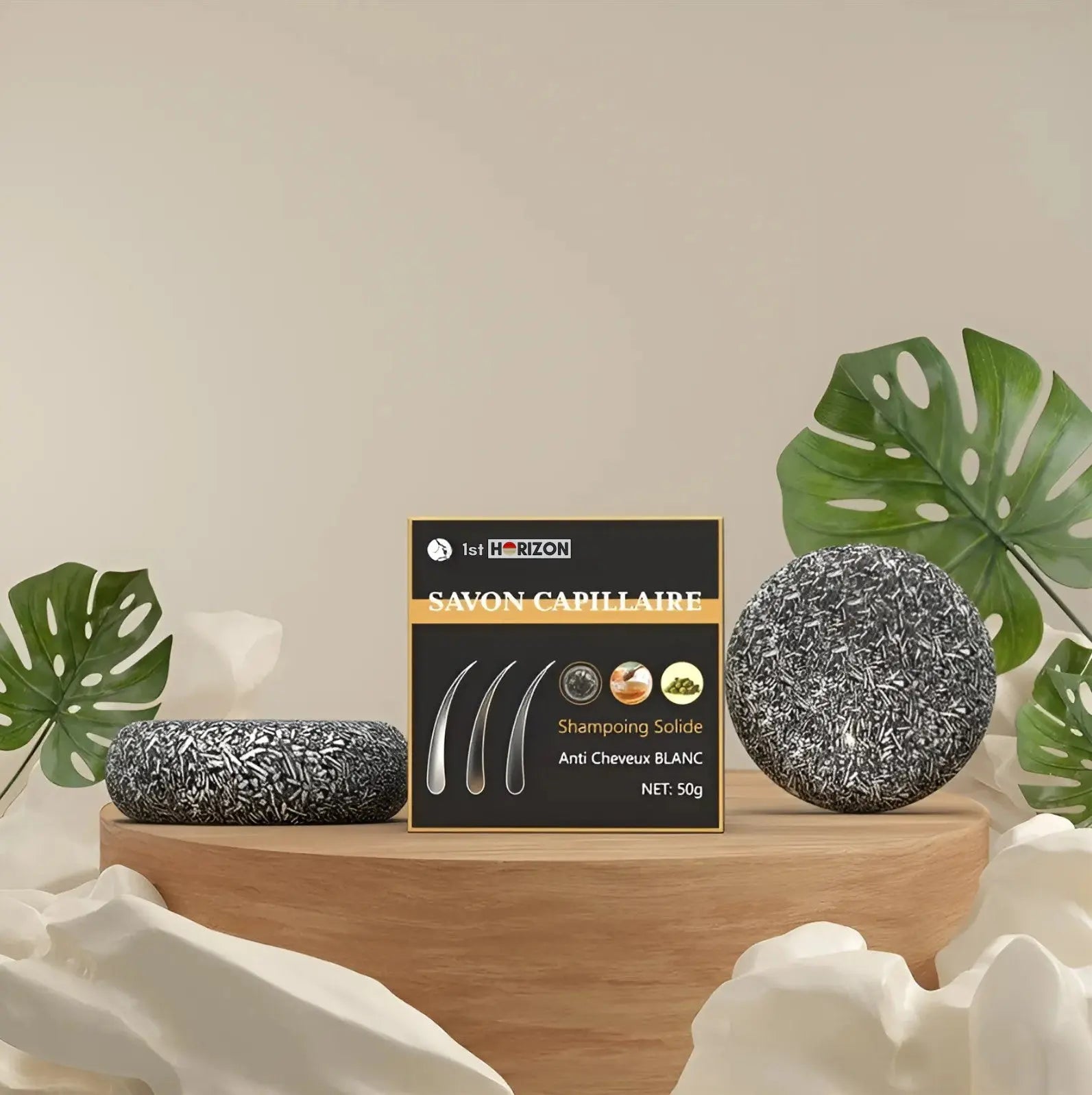 Savon capillaire anti-cheveux blanc 1st Horizon