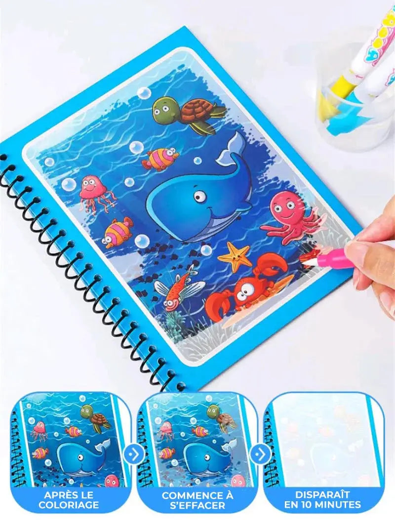 Magic color™ - Livre de coloriage magique à l'eau 1st Horizon